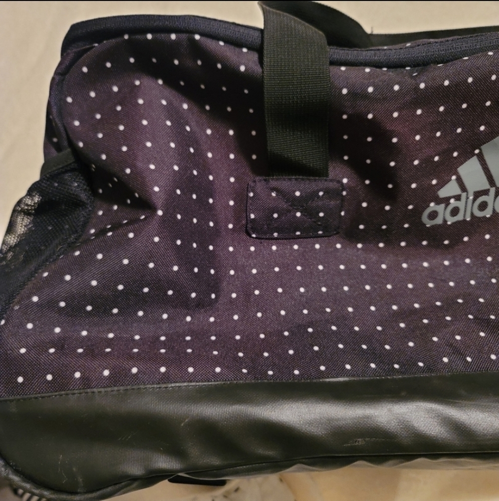 Rare Adidas Polka Dot Large Duffel Bag - Picture 4 of 12